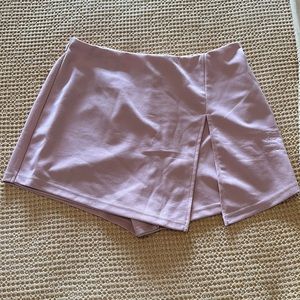 Pink mini skort